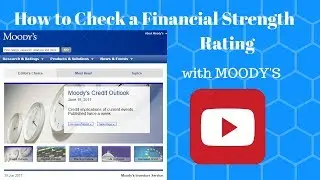 How to Check a Financial Strength Rating with Moody's