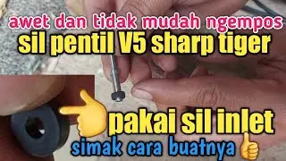 Как сделать уплотнитель клапана V5 Sharp Tiger, используя впускной уплотнитель, очень просто и вл...