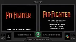 Pit-Fighter (Arcade vs SNES) Side by Side Comparison