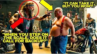 Bikers Taunt An Fat Mechanic Not Knowing He Is A Former Special Forces Soldier And Regret It When...