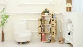 All 4 Kids Rowan Revolving Kids Bookcase