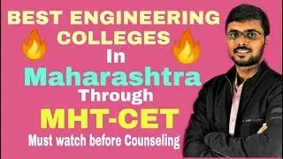 Top Engineering colleges 2020 in Maharashtra after Giving MHT-CET By Om Raut