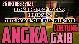 LOKTUNG HARI INI 26 OKTOBER 2023