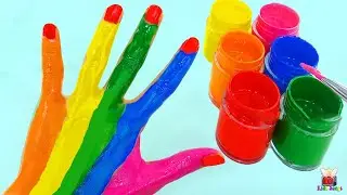 Body Painting Learning Colors Video for Children Finger Family Nursery Rhymes Kids Songs