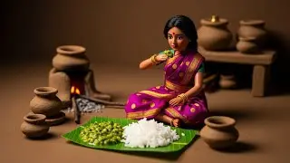 Mini Mud Kitchen Palak Dal 🍃 | Indian Doll Daily Routine Cooking in Village Style