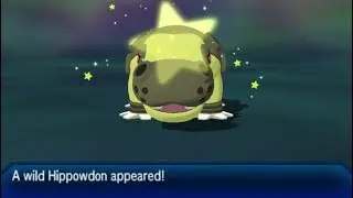 Pokemon Ultra Moon - Shiny Hippowdon Encounter in the Ultra Wormhole