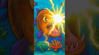 #Monsterfisch #monster #fish yells You're going to #color me in now, understand? #coloringbook
