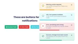 How To Create Different Toast Notifications with HTML, CSS & JS | Step-by-Step Tutorial