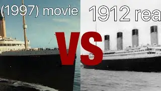 Titanic real horn vs edited horn from (1997) Titanic movie 🎥!!!!!