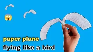best flying plane (like bird) | how to make notebook bird plane | paper airplane 