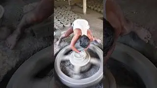 Excellent pottery making by hand #pottery #clayart #clay #claypot #claywork  #shorts