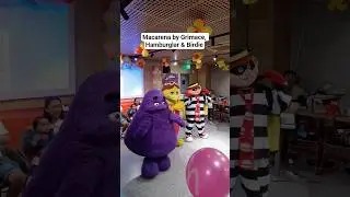 Macarena dance with Grimace, Hamburglar & Birdie! McDonalds #macarenadance #macarena #mcdonalds