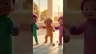 Cute Dancing Babies with Milk Bottles 🍼 | Teddy Bear Rocking Cradle | Viral Kids Dance Video 2025