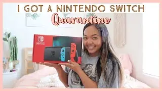 I Got the Nintendo Switch During Quarantine! // time for animal crossing :)