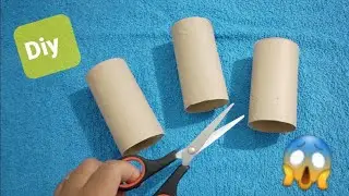 Diy reciclagem rolo de papel higiênico artesanato fácil/faça você mesmo|decoração