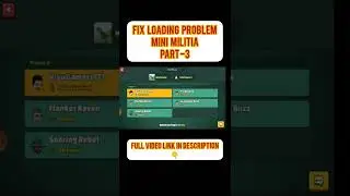 Fix Loading Problem #minimilitia #shorts #visugamer #visuislive #minimilitiashorts #visuvlogger