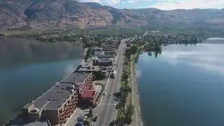 Aerial View - Main Street - Osoyoos, BC