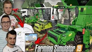 KONKURS [DLC CLAAS & Koszulki Z Autografami] FS19 ☆ Żniwa na 3 Kombajny 😱 