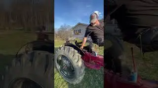 Paul V Smith mule and horse training working with my 8 n ford tractor cart