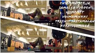 Ensimmäiset ja samalla vuoden viimeiset voimapenkki treenit Sastamalan Kerhisgymillä (voice over)