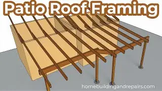 How To Build Patio Roof With Wall or Beam Offsets
