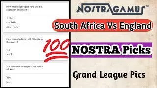 SA Vs ENG Nostra Pro Prediction Today || #Nostra_Boys