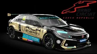 Assetto Corsa | Brno Circuit 2:06:982 | Honda Civic BTCC + bonus overtakes...