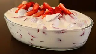 FRESAS CON CREMA las más cremosas y ricas para el 14 de febrero