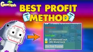 PROFIT 1 DL PER JAM DENGAN CARA INI,NO BREAK NO FARM || GROWTOPIA