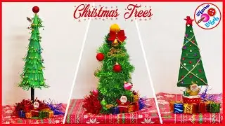 DIY Table Top Xmas trees | Home Decor | Complete waste craft ideas | Trash to Treasure | Xmas Craft