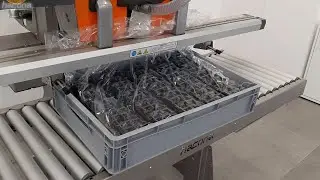 KLT box vacuum packaging - Hacona V-type industrial vacuum sealing machine