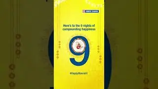 Wishing 9 Nights of Compounding Happiness - Happy Navratri! | HDFC Bank