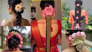 Lotus flower Hairstyle for the bride / Traditional and so cutest style hairstyle