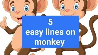 5 easy lines on monkey|essay on monkey in English,