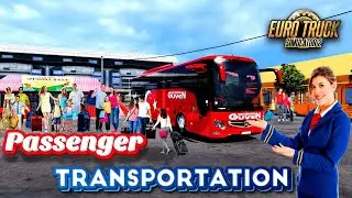 How to Setup Bus Passenger Transportation For ETS2 1.55 | Bus Passenger Mod 1.55 In Sundanese Map