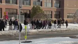 Roosevelt high school students walk out in protest of ICE