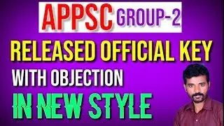 APPSC Group - 2 Official KEY 2019