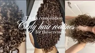 Curly hair routines | TIKTOK compilation