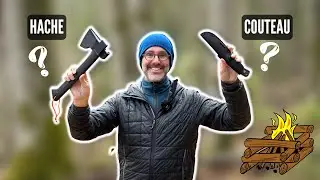 Petit bois pour le poêle : HACHE ou COUTEAU ?