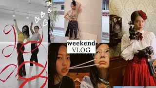 주말 vlog : 저는 이러고 놉니다 : 익선동 의상 대여, 리듬체조, 중고 서점, 방이 먹자 골목, 남산 산책