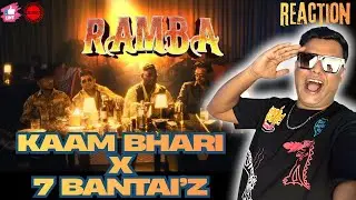 Ramba - 7 Bantai'Z, ‪@KaamBhaari‬ | Azadi Records (Reaction Video) | Wazir Reactions