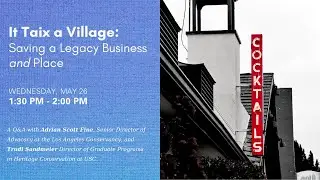It Taix a Village: Saving A Legacy Business and Place