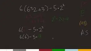 Order of Operations - Example 2 - Silent Algebra