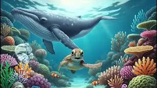 Turtle and Whale Song + Kids Video | Mino Kids | Friendship Story