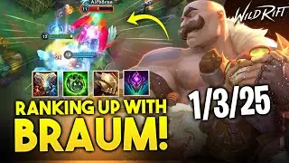 WILD RIFT | THIS IS WHY BRAUM IS THE BEST TANK SUPPORT! | Braum Gameplay | Braum Build