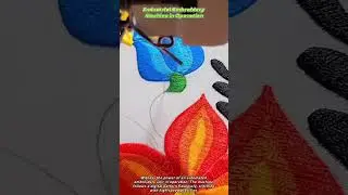 Industrial Embroidery Machine in Operation