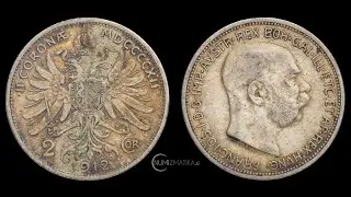 Austria-Hungary 2 Corona 1912 Silver Coin (.835) | Emperor Franz Joseph I