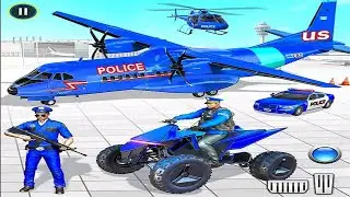 US Police Transport Games: ATV Quad Bike Car Truck Cargo Airplane - Android iOS Gameplay