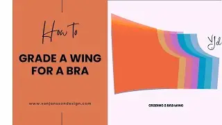 How to grade a wing using the split grade for a bra
