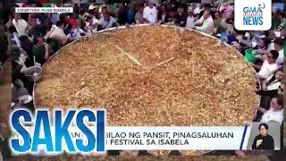Higanteng bilao ng pansit, pinagsaluhan sa Bambanti Festival sa Isabela | Saksi